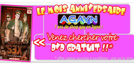 Anniv de AGayN.com la boutik gay à visiter