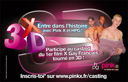 Casting acteurs gay pour Pinkx et HPG en 3D